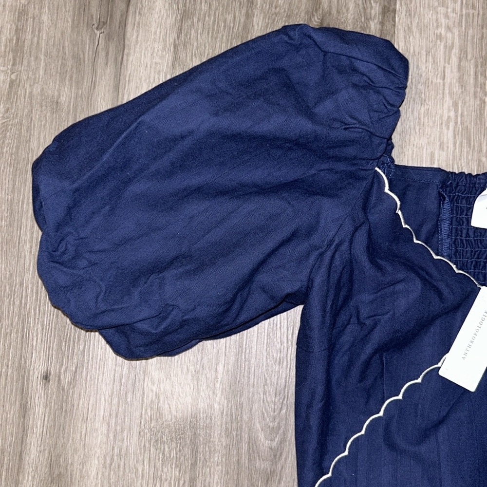 Mare Puff Sleeve linen wrap blouse - Picture 9 of 11